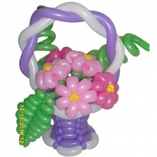 Букет из шариков в корзинке